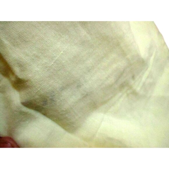 Medium True Vintage 80's Yellow Shirt Gitano Collared Front Pockets Preppy Mom - Picture 7 of 7